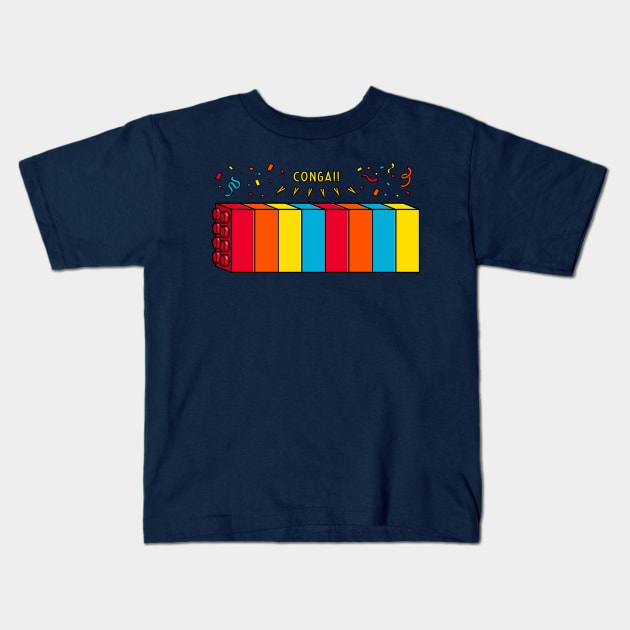 Block Dance! Kids T-Shirt by Raffiti